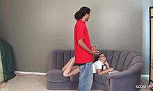 Holy fuck older BBC seduces glasses nerd teen to rough interracial pounding!