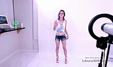 brunette pounded hard during steamy modeling audition