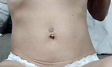 Latina Wife Undresses Solo Revealing Natural Tits Nipples and Curvy Body Close Up