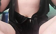 Amateur cutie buzzes soaked pussy with huge vibrator