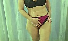 slipping off leather skirt stockings reveals my huge pantied ass