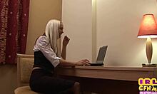stockinged amateur babe facesits then gets fucked post blowjob