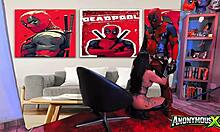 Deadpool Fucks Jade in Mortal Kombat Cosplay Dorm Room