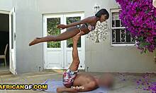 Petite Ebony Girlfriend Deepthroats and Fucks in Risky Outdoor Pickup Hookup