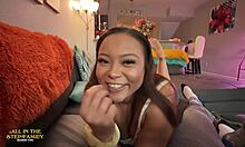 intriguing truth or dare tempts adriana maya's big booty stepsis