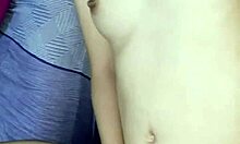 asian teen orgasms hard on vibrator creampie