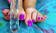 ever wonder how a glass dildo feels sliding over my painted toenails?