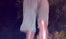 Skinny Brunette Teacher Works Out Her Sexy Body Before Daddy Takes Her Dorm Room Hard