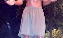 Skinny Brunette Teacher Works Out Her Sexy Body Before Daddy Takes Her Dorm Room Hard