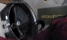 naughty mexican schoolgirl sneaks bathroom fuck with classmate pov homemade creampie ride