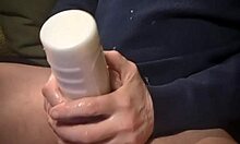 i pound gazzadomm fleshlight fuck doll hard then blast massive cumshot