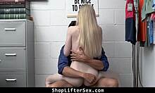 Watch me beg officer to fuck handcuffed emma's tight ass rough in shoplifter bust