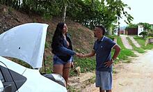 Mechanic Tommy Miller fucks sexy latina milf's wet pussy clit cunilingus in car for repair