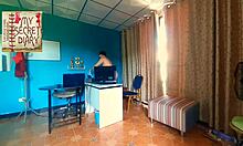 boss dominates secretary with rough pussy pounding and mouth cumshot in steamy office clips