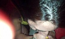 swinger calls wife to outdoor cabin for public pussy licking and squirting creampie fun