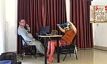 boss dominates secretary with rough pussy pounding and mouth cumshot in steamy office clips