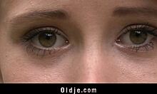 that creepy old perv corners the silly young redhead in the backyard for a hard pump session