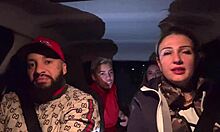 uber woman picks up lesbian couple at airport fucks them all in car licking wet pussies moaning wildly!!