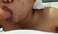 Chubby Filipina's Daring Dildo Dare on Her Big Busty Boobs