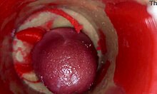 Monster cock deepthroats slave for sloppy creampie close-up