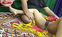Indian Wife Gets Fingered Hard By Big Black Cock In TV Serial Group Fuck