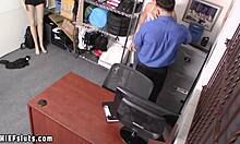 Curvy ebony teen shoplifter, you deserve this big cock punishment from officer!