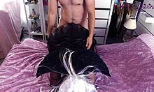 Big Ass Fallen Angel Descends on Halloween for Monster Cock Doggystyle Pounding