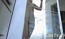 i'm so horny milf shaking my fat ass close-up before bed masturbating wildly
