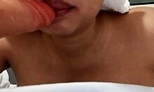 Chubby Filipina's Daring Dildo Dare on Her Big Busty Boobs