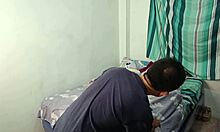 my creepy old stepdad sneaks into my room and we fuck hard on the bed