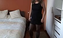 I Jerk Off Watching Stepmom in Lingerie Flash Big Ass and Beg for My Cum Load