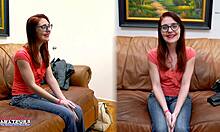 Petite Redhead Milf Dezi Rae's Sloppy BJ and Dildo Domination!