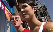 hunt4k guy seduces pretty teen for cash with hidden cam pickup 😏💰