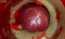 Monster cock deepthroats slave for sloppy creampie close-up