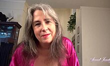 Auntjudys Busty 50yo Full-Bush Stepmom Grace Jacks Off Your Cock Taboo Mother-in-Law POV Natural Tits Hairy