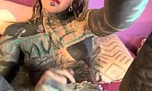 imagine her teasing shaved pussy then ripping clothes for wild dildo ride