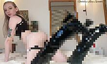 Censored Blonde Boot Bitch Femdom POV Feet Barefoot Goddess Solo Softcore Fetish