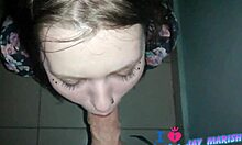 Public Outdoor Deepthroat Blowjob Ends in Facial Cumshot Explosion