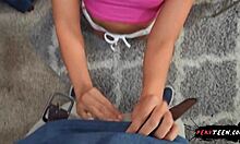 Big Booty Latina Stepdaughter Begs Stepdaddy for Intense Anal Stretch