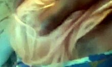 blindfolded and gagging on this huge bbc, neighbor milf takes sloppy face fuck