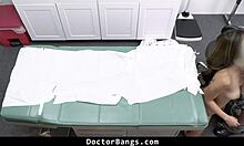 Nurse sucks stepdad's cock while doctor checks patient!!