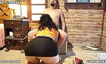 Babe, your ebony fit wife caught us - now she dominates our interracial threesome!