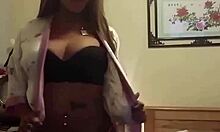 CURVY SHEMALE YOVA STROKES HUGE COCK TO EXPLOSION!