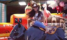 abricoff films fun wet t-shirt lingerie contest with exhibitionist euro milfs flashing public