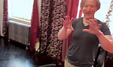 kinuski kakku's hot milf pov blowjob turns into hairjob deepthroat and throatpie gagging