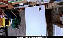 shoplifting teen 18+ sucks and fucks security guard's monster cock to get away 😈🍆