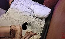 yes i know i'm a cheating slut in heels fishnets but his monster cock fucks me doggystyle