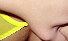 stepsister in lingerie takes real cock cum on soaked panties