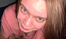 stepdaughter sneaks in late night begging for intense creampie pounding from stepdad's throbbing cock.