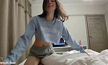 cutie stepsis grinds on my cock distracting from tv pov